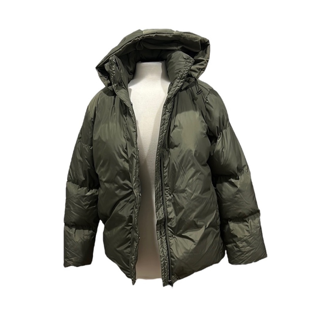 Jenni Kayne Everyday Puffer Jacket in Sage Size XS